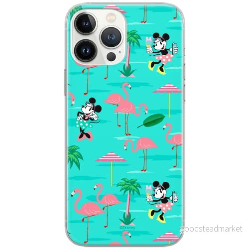 ERT GROUP mobiltelefonfodral för Iphone 13 PRO originalt och officiellt licensierat Disney mönster Minnie 038 Vit optimalt anpassad till formen på mobiltelefonen, fodral tillverkad av TPU plast 5903932853902