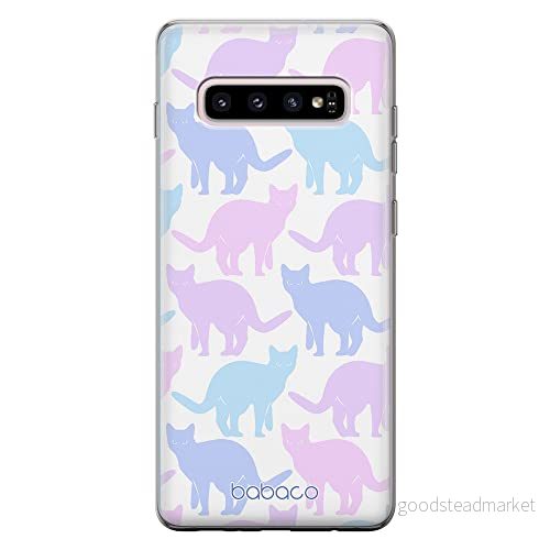 ERT GROUP mobiltelefonfodral för Samsung S10 PLUS originalt och officiellt licensierat Babaco mönster Cats 011 optimalt anpassad till formen på mobiltelefonen, fodral tillverkad av TPU plast 5905131053527