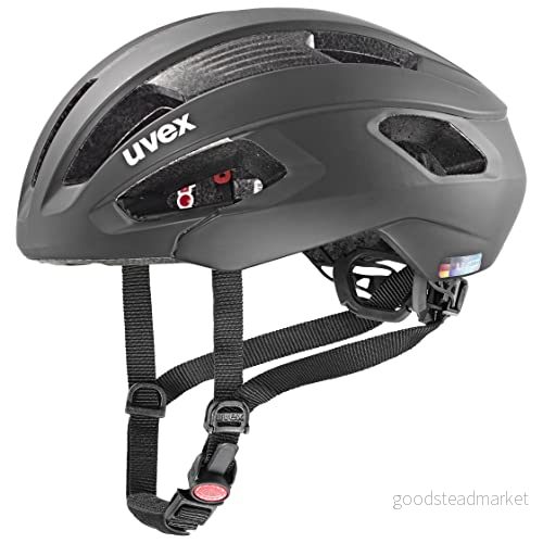 uvex rise cc säker performancehjälm för dam och herr individuell storleksanpassning optimerad ventilation all black matt 56 59 cm 4043197352589