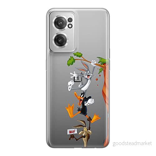 ERT GROUP mobiltelefonfodral för Oneplus NORD CE 2 originalt och officiellt licensierat Looney Tunes mönster 005 optimalt anpassad till formen på mobiltelefonen, gedeeltelijk transparant 5905511299675