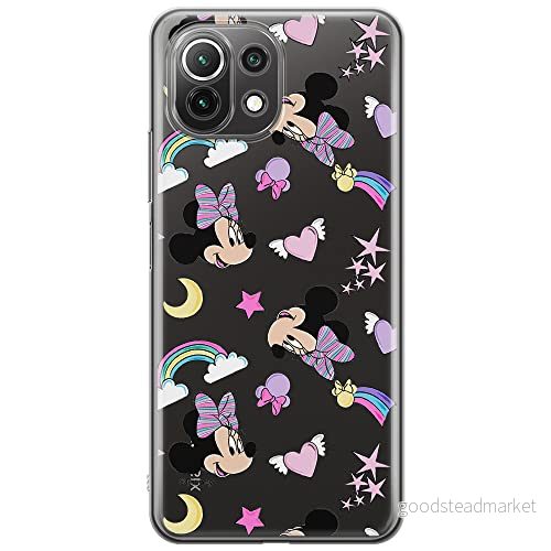 ERT GROUP mobiltelefonfodral för Xiaomi 11 LITE 4G/5G originalt och officiellt licensierat Disney mönster Minnie 031, gedeeltelijk transparant 5903932698879