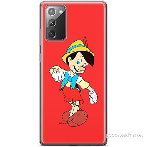 ERT GROUP mobiltelefonfodral för Samsung GALAXY NOTE 20 originalt och officiellt licensierat Disney mönster Pinocchio 001 anpassad till formen på mobiltelefonen, fodral tillverkad av TPU plast 5905131138064