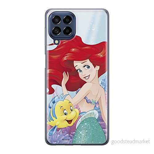 ERT GROUP mobiltelefonfodral för Samsung M33 5G originalt och officiellt licensierat Disney mönster Ariel & Flounder 001 optimalt anpassad till formen på mobiltelefonen, fodral tillverkad av TPU plast 5905511339609