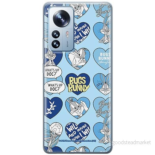 ERT GROUP mobiltelefonfodral för Xiaomi 12 / 12X originalt och officiellt licensierat Looney Tunes mönster Bugs 021 optimalt anpassad till formen på mobiltelefonen, fodral tillverkad av TPU plast 5905795086428
