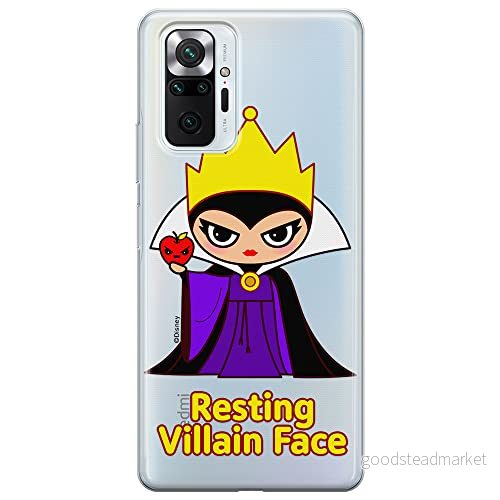 ERT GROUP mobiltelefonfodral för Xiaomi REDMI NOTE 10 PRO originalt och officiellt licensierat Disney mönster The Evil Queen 002 anpassad till formen på mobiltelefonen, gedeeltelijk transparant 5905131498359