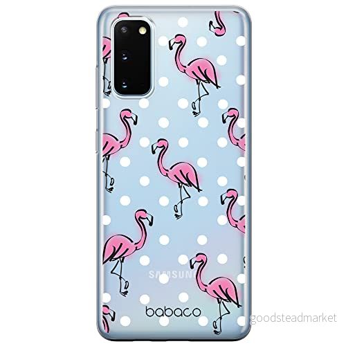 ERT GROUP mobiltelefonfodral för Samsung S20 / S11E originalt och officiellt licensierat Babaco mönster Flamingo 003 Vit optimalt anpassad till formen på mobiltelefonen, gedeeltelijk transparant 5904805408328