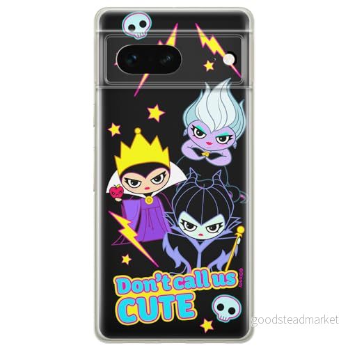 ERT GROUP mobiltelefonfodral för Google PIXEL 7 originalt och officiellt licensierat Disney mönster Villains 003 optimalt anpassad till formen på mobiltelefonen, fodral tillverkad av TPU plast 5905795160524