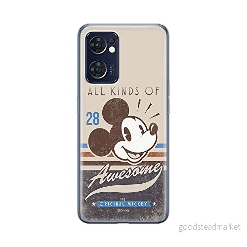 ERT GROUP mobiltelefonfodral för Oppo RENO 7 5G originalt och officiellt licensierat Disney mönster Mickey 009 optimalt anpassad till formen på mobiltelefonen, fodral tillverkad av TPU plast 5905511306700
