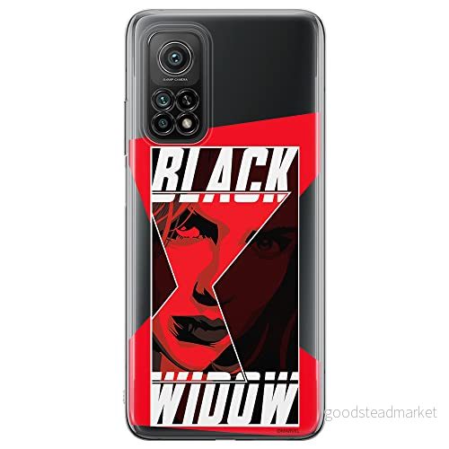ERT GROUP mobiltelefonfodral för Xiaomi Redmi Note 11T 5G/11S 5G/POCO M4 Pro 5G originalt och officiellt licensierat Marvel mönster Black Widow 012, gedeeltelijk transparant 5904805640292