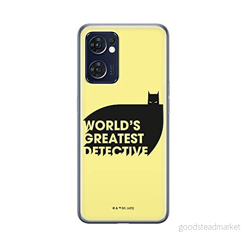 ERT GROUP mobiltelefonfodral för Oppo RENO 7 5G originalt och officiellt licensierat DC mönster Batman 051 optimalt anpassad till formen på mobiltelefonen, fodral tillverkad av TPU plast 5905511317737