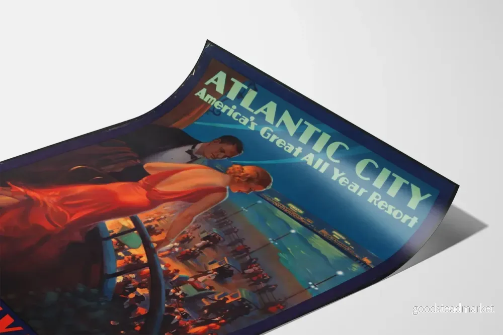 Vintageaffisch Atlantic City - Retro väggdekoration - Bild 3