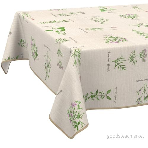 bordsduk av tyg textil tvättbar bordslinne bomull polyester aromatic Bio 100 x 140 cm inom /utomhusduk 4059064863997