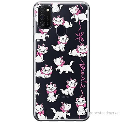 ERT GROUP mobiltelefonfodral för Samsung M21 / M30S originalt och officiellt licensierat Disney mönster Marie 008 optimalt anpassad till formen på mobiltelefonen, gedeeltelijk transparant 5905131786944