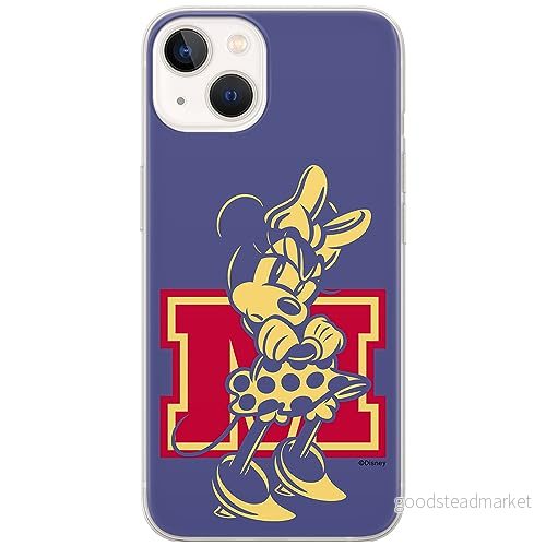 ERT GROUP mobiltelefonfodral för Iphone 13 MINI originalt och officiellt licensierat Disney mönster Minnie 072 optimalt anpassad till formen på mobiltelefonen, fodral tillverkad av TPU plast 5905795023997