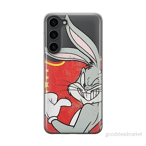 ERT GROUP mobiltelefonfodral för Samsung S23 PLUS originalt och officiellt licensierat Looney Tunes mönster Bugs 010 optimalt anpassad till formen på mobiltelefonen, gedeeltelijk transparant 5905511445072