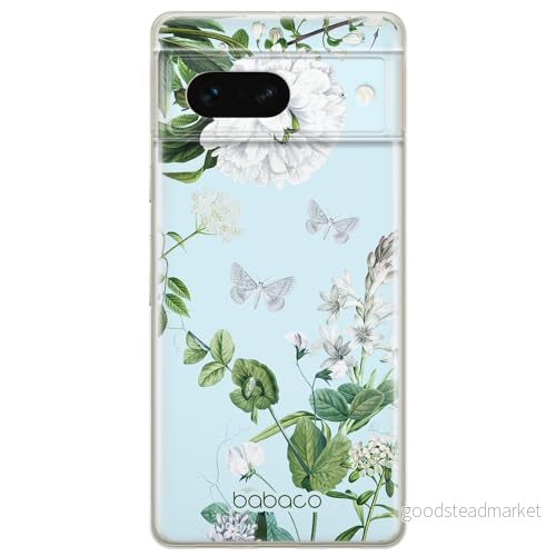 ERT GROUP mobiltelefonfodral för Google PIXEL 7 originalt och officiellt licensierat Babaco mönster Flowers 030 optimalt anpassad till formen på mobiltelefonen, fodral tillverkad av TPU plast 5905795150266