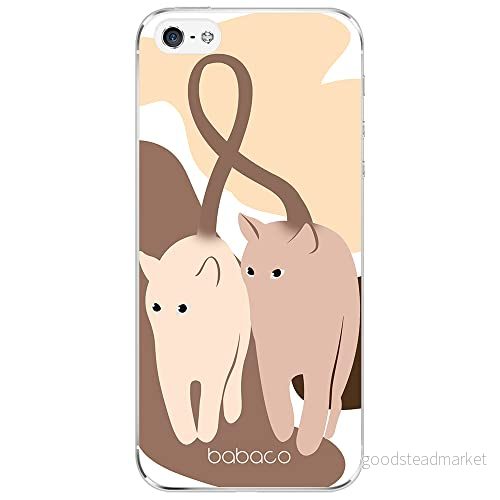ERT GROUP mobiltelefonfodral för Iphone 5/5S/SE originalt och officiellt licensierat Babaco mönster Cats 002 optimalt anpassad till formen på mobiltelefonen, fodral tillverkad av TPU plast 5905131084583