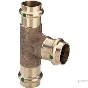 Viega Sanpress T piece 54 x 28 mm gunmetal 4015211283568 Viega Sanpress T piece 54 x 28 mm gunmetal 4015211283568
