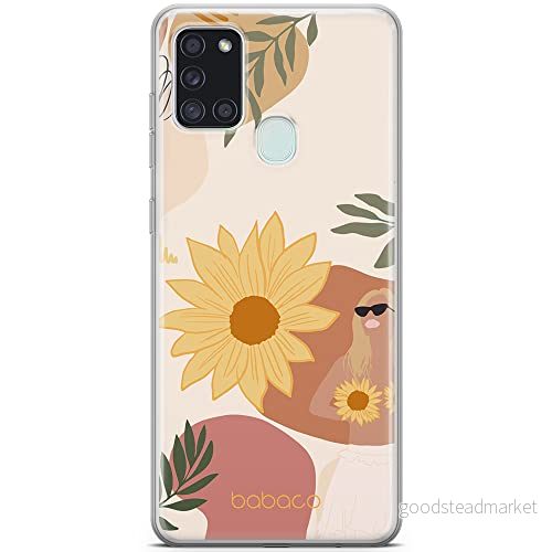 ERT GROUP mobiltelefonfodral för Samsung A21s originalt och officiellt licensierat Babaco mönster Flowers 015 optimalt anpassad till formen på mobiltelefonen, fodral tillverkad av TPU plast 5903932619485