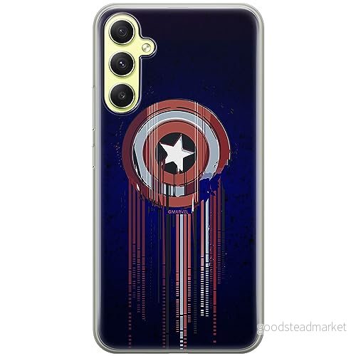 ERT GROUP mobiltelefonfodral för Samsung A34 5G originalt och officiellt licensierat Marvel mönster Capitan America 017 optimalt anpassad till formen på mobiltelefonen, fodral tillverkad av TPU plast 5905511773540