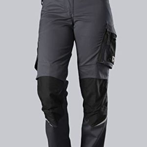 BP 1798-720-56-48s latsskydd, stretch-byxhållare med klämmfästen, 305,00 g/m² förstärkt bomull, antracit/nattblå, 48s 4055301621030