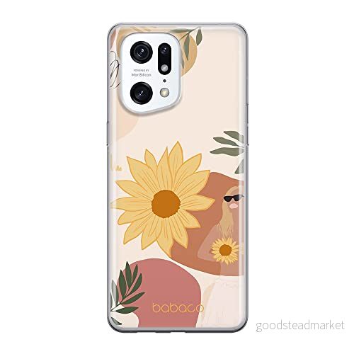 ERT GROUP mobiltelefonfodral för Oppo FIND X5 PRO originalt och officiellt licensierat Babaco mönster Flowers 015 optimalt anpassad till formen på mobiltelefonen, fodral tillverkad av TPU plast 5905511408497