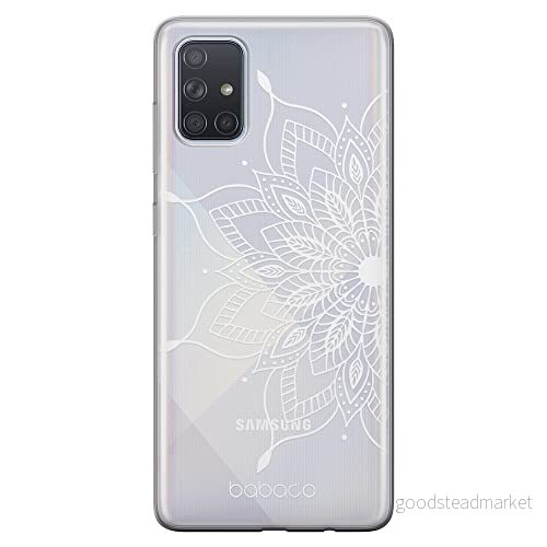 ERT GROUP mobiltelefonfodral för Samsung A71 5G originalt och officiellt licensierat Babaco mönster Mandalas 004 Vit optimalt anpassad till formen på mobiltelefonen, gedeeltelijk transparant 5904805830402
