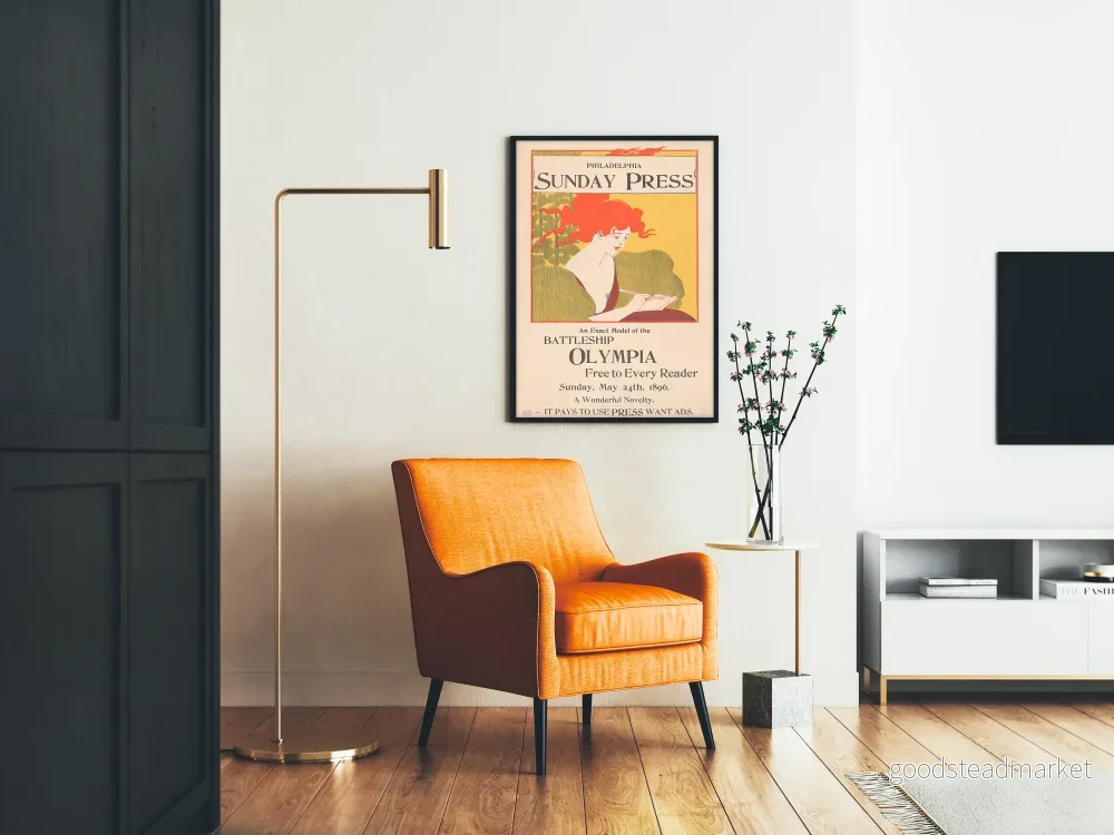 Vintageposter Battleship Olympia Philadelphia Söndagspress - Bild 2