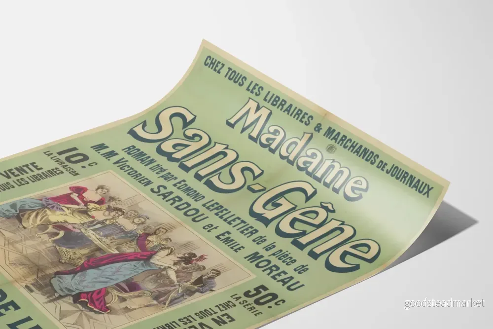 Vintageposter Madame Sans-Gêne lyxutgåva - Bild 3