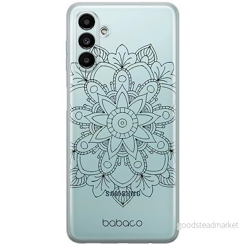 ERT GROUP mobiltelefonfodral för Samsung A13 5G/A04S originalt och officiellt licensierat Babaco mönster Mandalas 006 Vit optimalt anpassad till formen på mobiltelefonen, gedeeltelijk transparant 5904805841132
