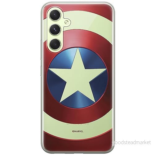 ERT GROUP mobiltelefonfodral för Samsung A54 5G originalt och officiellt licensierat Marvel mönster Capitan America 025 optimalt anpassad till formen på mobiltelefonen, gedeeltelijk transparant 5905511793111