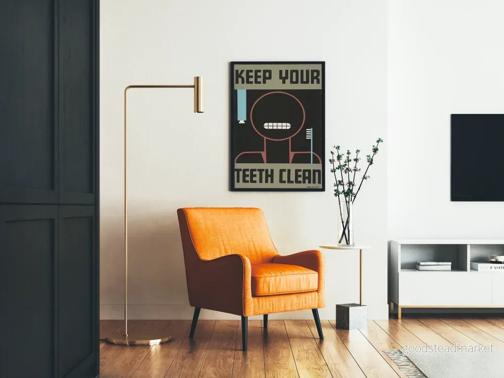 Vintageposter Keep Your Teeth Clean för väggdekoration - Bild 2