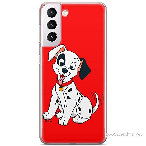 ERT GROUP mobiltelefonfodral för Samsung S21 PLUS originalt och officiellt licensierat Disney mönster Dalmatian 006 Vit optimalt anpassad till formen på mobiltelefonen, fodral tillverkad av TPU plast 5904805883767