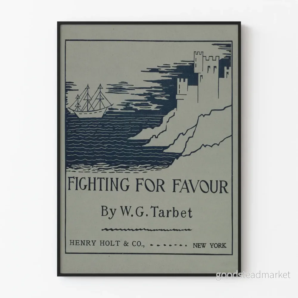 Vintage poster Fighting For Favour - Maritim och slottets inredning