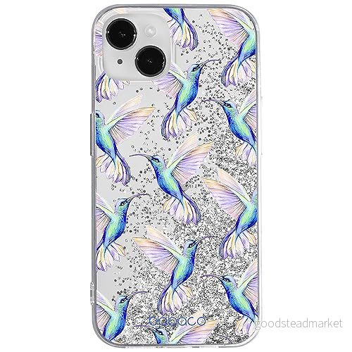 ERT GROUP mobiltelefonfodral för Apple Iphone 14 PLUS originalt och officiellt licensierat Babaco mönster Hummingbird 002 optimalt anpassad till formen på mobiltelefonen, med glitter overflow effekt 5905511593261