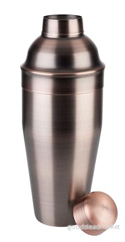 APS 93326 CLASSIC högglanspolerat rostfritt stål Shaker, Ø 9 x 23 cm 0,7 liter. Antik koppar 4004133933262