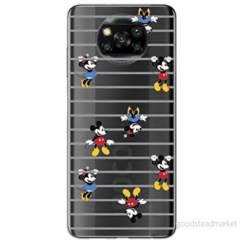 ERT GROUP mobiltelefonfodral för Xiaomi POCOPHONE X3 originalt och officiellt licensierat Disney mönster Mickey & Minnie 007 optimalt anpassad till formen på mobiltelefonen, gedeeltelijk transparant 5903537121864