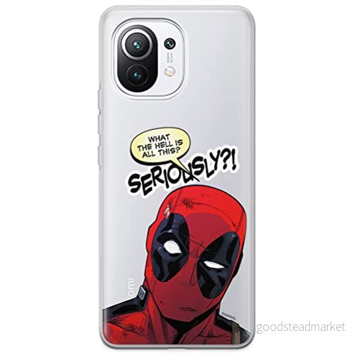 ERT GROUP mobiltelefonfodral för Xiaomi 11 originalt och officiellt licensierat Marvel mönster Deadpool 010 optimalt anpassad till formen på mobiltelefonen, gedeeltelijk transparant 5903537117997