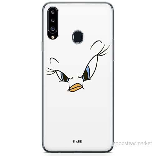 ERT GROUP mobiltelefonfodral för Samsung A20S originalt och officiellt licensierat Looney Tunes mönster Tweety 001 optimalt anpassad till formen på mobiltelefonen, fodral tillverkad av TPU plast 5904805439063