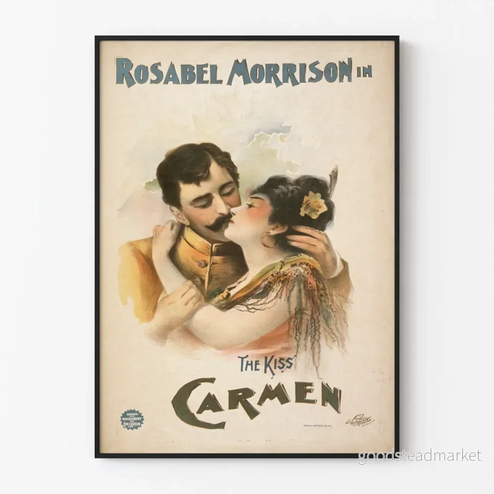 Vintageposter av Carmen med Rosabel Morrison