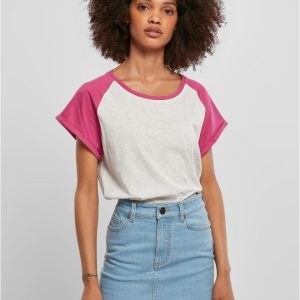 Urban Classics dam T tröja Damer kontrast raglan te, ljusgrå/rosa, XXL 4065812121776 Urban Classics dam T tröja Damer kontrast raglan te, ljusgrå/rosa, XXL 4065812121776