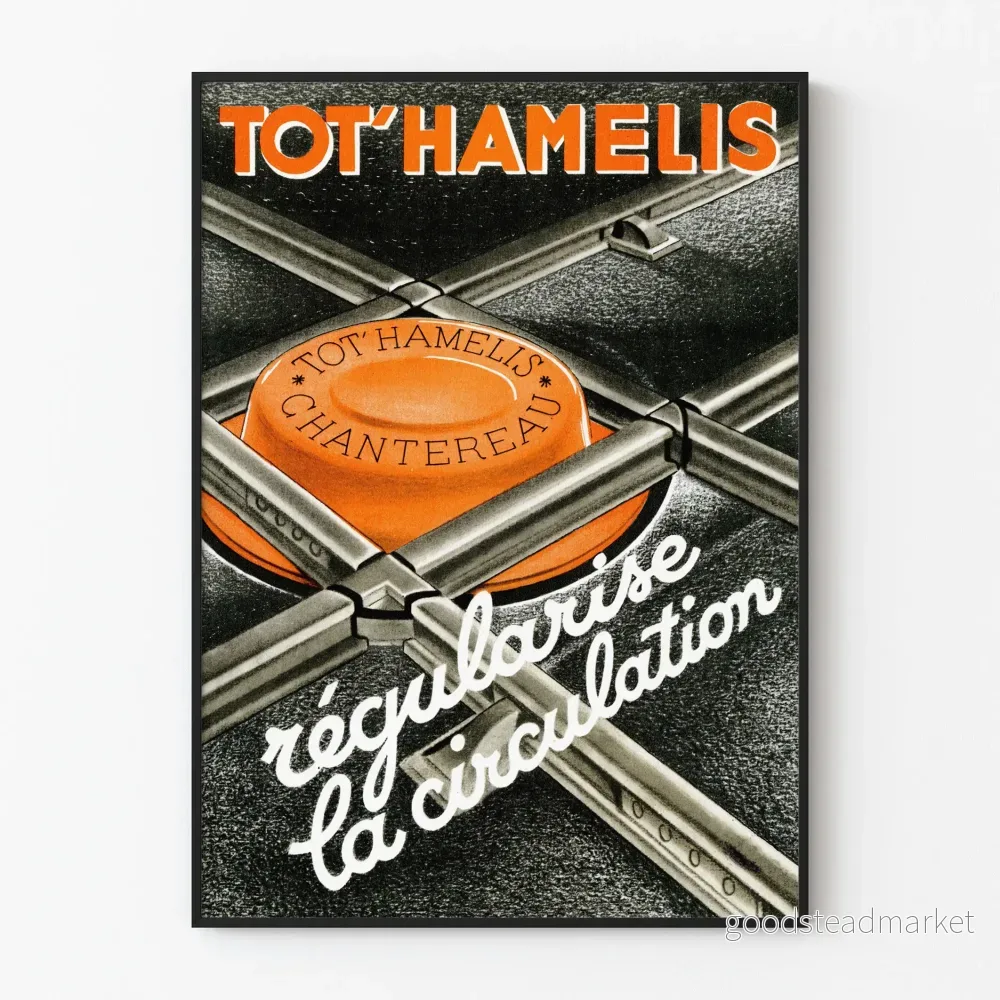 Vintageposter Tot'Hamelis trafikreglering
