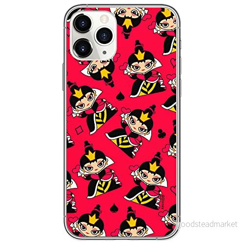 ERT GROUP mobiltelefonfodral för Iphone 11 PRO MAX originalt och officiellt licensierat Disney mönster Queen of Hearts 002 anpassad till formen på mobiltelefonen, fodral tillverkad av TPU plast 5905131428424