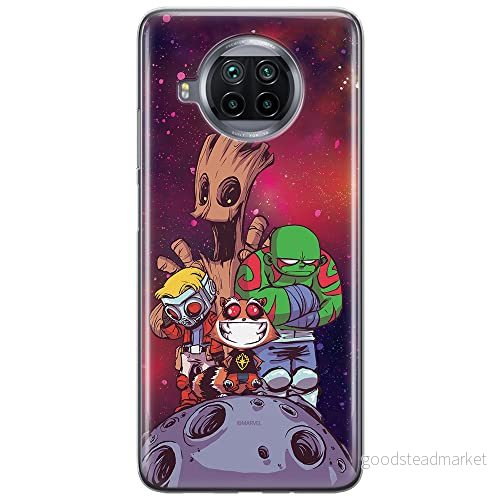 ERT GROUP mobiltelefonfodral för Xiaomi MI 10T LITE/REDMI NOTE 9 PRO 5G originalt och officiellt licensierat Marvel mönster Guardians of the Galaxy 017, fodral tillverkad av TPU plast 5903537160726