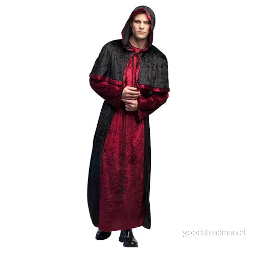 Boland Nekromantdräkt för vuxna, maskeraddräkter män, skräck kostym halloween eller karneval 8712026792211 Boland Nekromantdräkt för vuxna, maskeraddräkter män, skräck kostym halloween eller karneval 8712026792211
