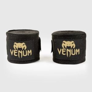 Venum Contact Boxning Bandage Svart/Guld 4.5 M 3611441696546 Venum Contact Boxning Bandage Svart/Guld 4.5 M 3611441696546