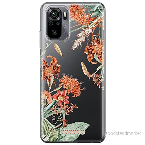 ERT GROUP mobiltelefonfodral för Xiaomi REDMI NOTE 10/ 10S originalt och officiellt licensierat Babaco mönster Flowers 057 optimalt anpassad till formen på mobiltelefonen, gedeeltelijk transparant 5905131364586