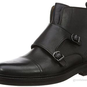 ALDO Armley kortskaft stövlar för män, Svart Black Leather 97 40 EU 627580900553