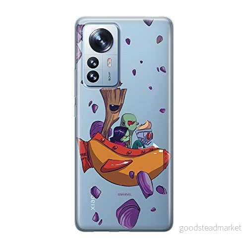 ERT GROUP mobiltelefonfodral för Xiaomi 12 PRO originalt och officiellt licensierat Marvel mönster Guardians of the Galaxy 010 anpassad till formen på mobiltelefonen, gedeeltelijk transparant 5905511517144