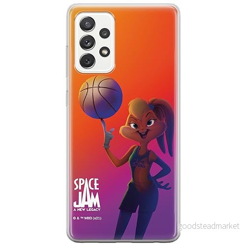 ERT GROUP mobiltelefonfodral för Samsung A53 5G originalt och officiellt licensierat Looney Tunes mönster Space Jam 011 anpassad till formen på mobiltelefonen, fodral tillverkad av TPU plast 5905511038922